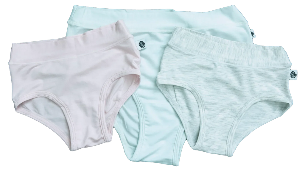 Primal Play Undies 3-Pack in Blush, Seaglass and Oatmilk